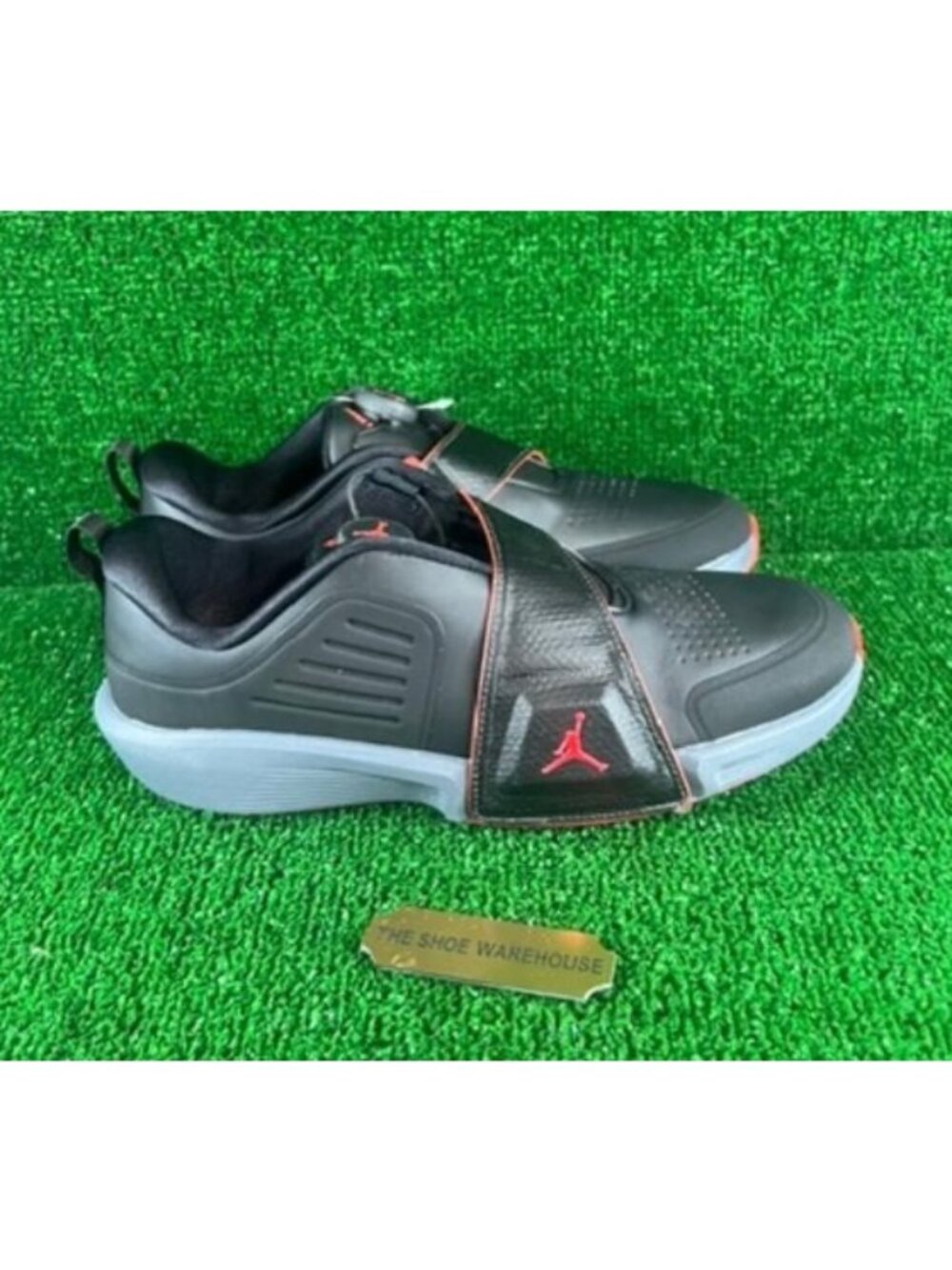 Men Nike Air Jordan Rev Golf Shoes Black Grey Infrared Cleat FV6338-001 Size 8.5
